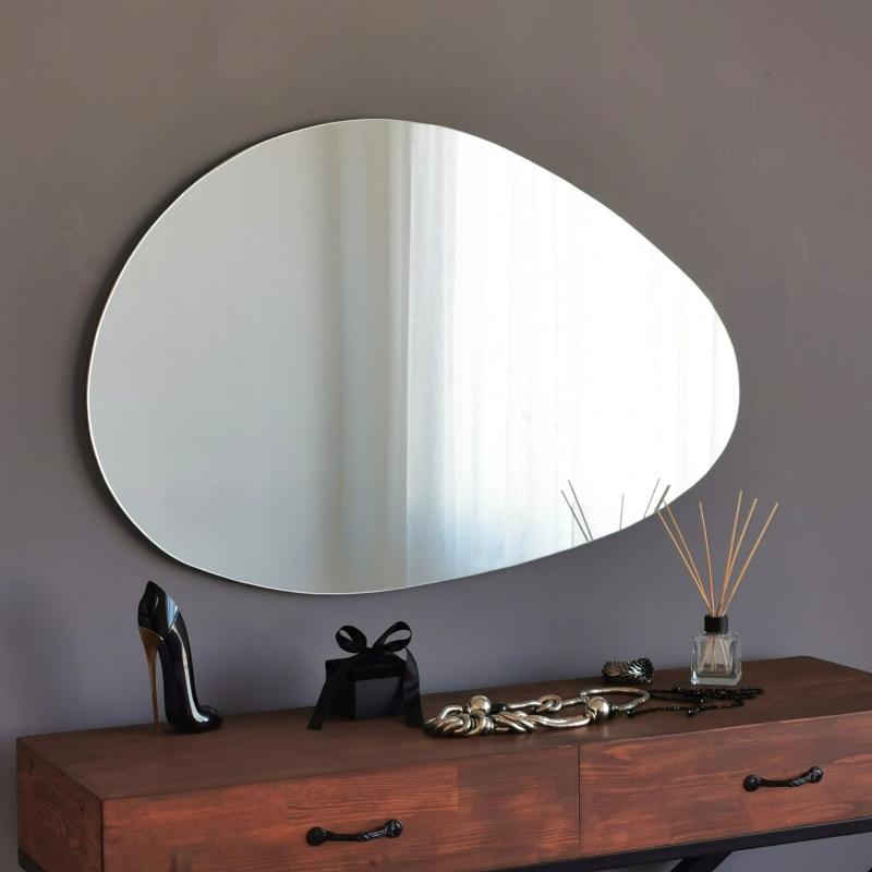 Elegantné nástenné zrkadlo PORTO 90x60 cm