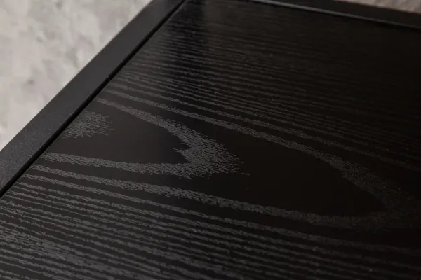 Priemyselný konferenčný stolík SLIM LINE 120 cm, jaseň, čierny