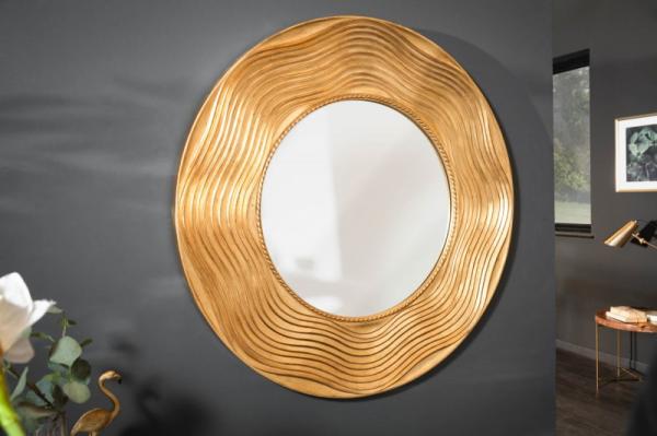 Nástenné zrkadlo CIRCLE 100 cm zlaté