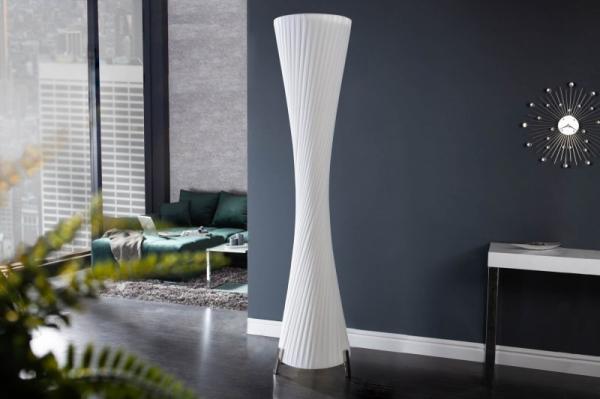 Moderná dizajnová stojanová lampa PARIS 160 cm biela