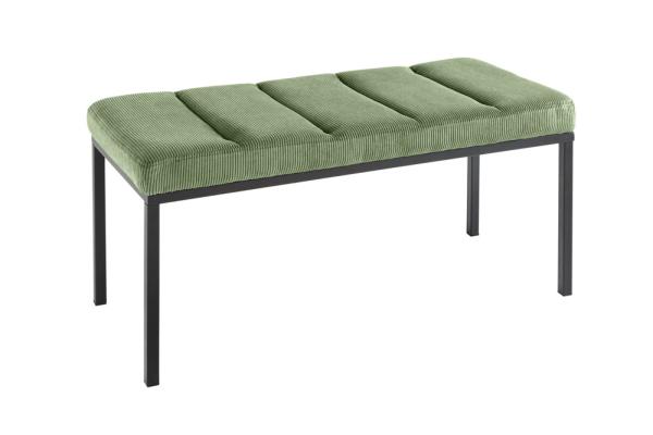 Dizajnová lavica PETIT BEAUTÉ 80 cm, zelená, manšester