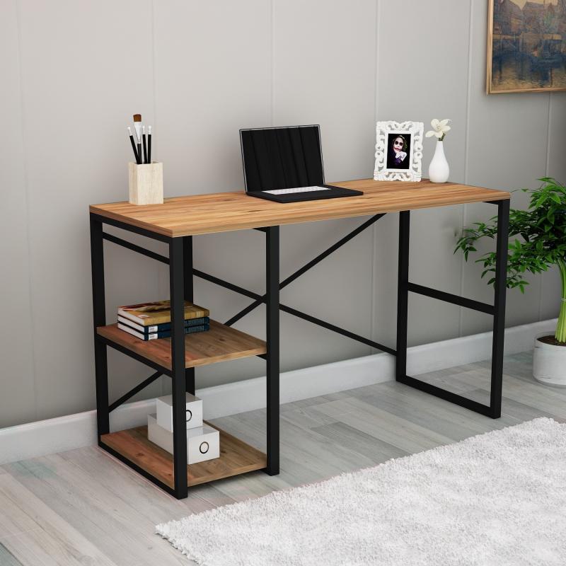 Elegantný pracovný stôl ATHENA 120 cm, MDF, borovicová dýha