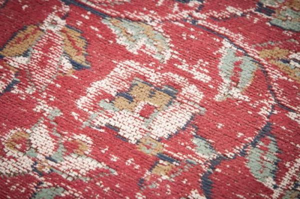 Vintage bavlnený koberec OLD MARRAKESCH 350x240 cm červený, starožitný