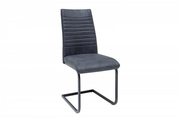 Konzolová stolička APPARTMENT starožitná šedá s kovovým rámom
