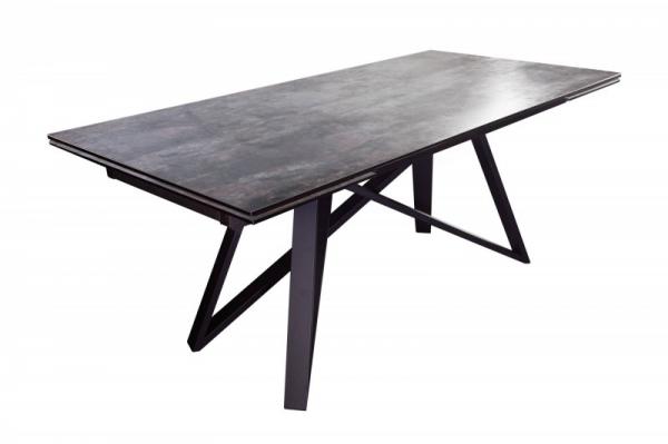 Jedálenský stôl ATLAS 180-220-260 cm výsuvný, keramická doska v lávovom vzhľade