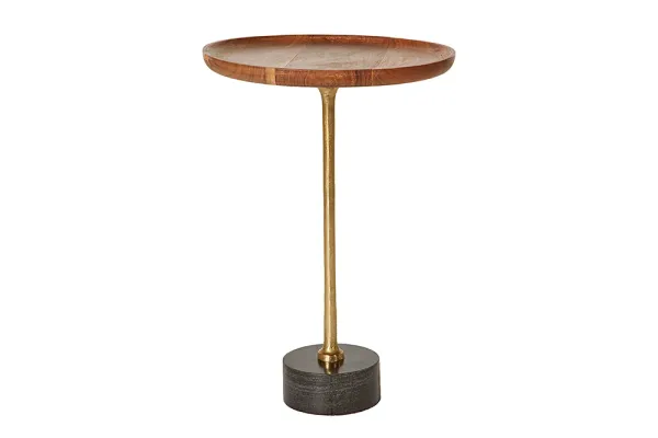 Elegantný príručný stolík TRAYFUL 40 cm, akácia, prírodný