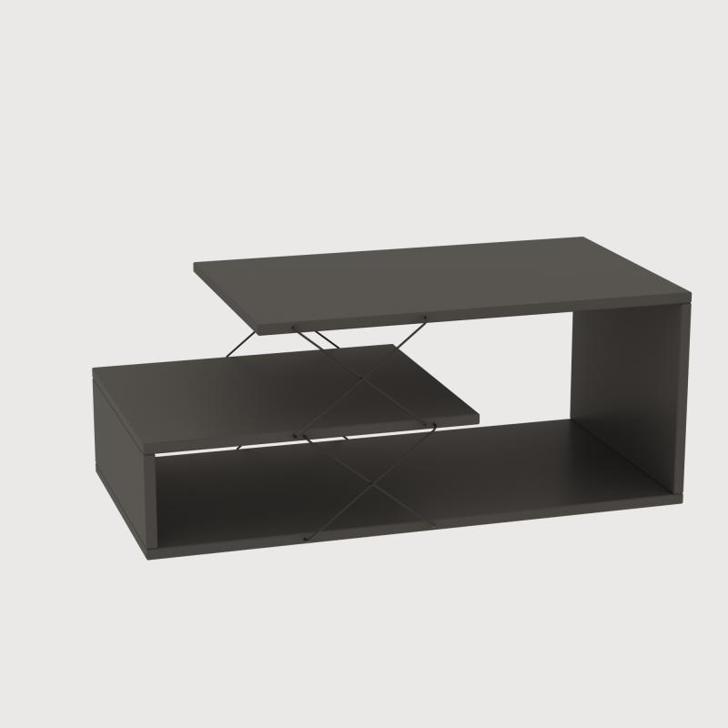 Dizajnový konferenčný stolík CAYENNE 100 cm, MDF, antracit