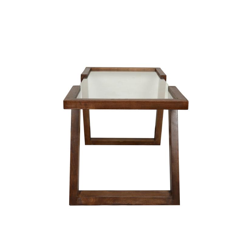Elegantný konferenčný stolík ATAR, 100 cm, buk, hnedý