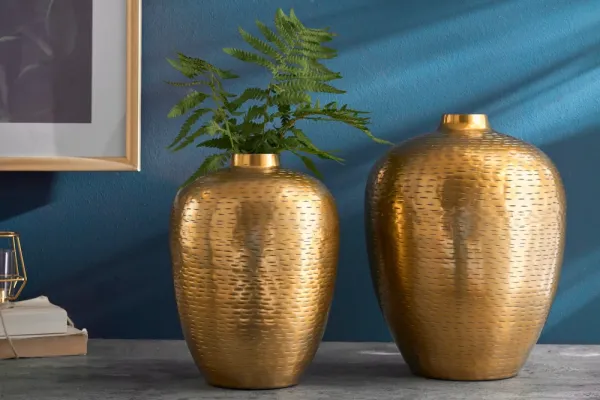Elegantná sada váz ORIENTAL 32 cm, zlatá