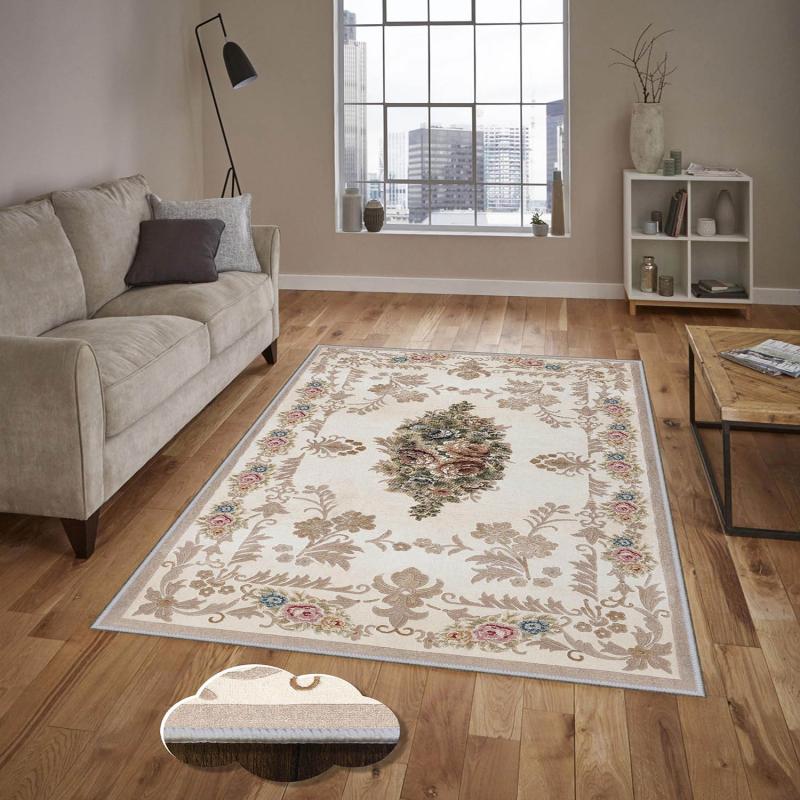 Elegantný koberec EXFAB 80 x 150 cm, béžovo hnedý