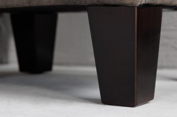 Elegantný nočný stolík KENSINGTON 50 cm, šedý, zamat