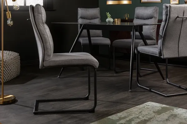 Dizajnová konzolová stolička COMFORT šedá