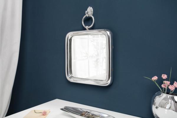 Elegantné nástenné zrkadlo PORTRAIT 35 cm sada šiestich kusov, strieborné