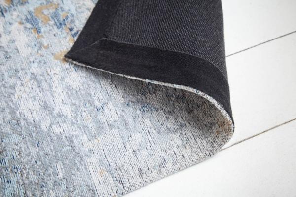 Dizajnový koberec ABSTRACT 350x240 cm šedomodrý, bavlna
