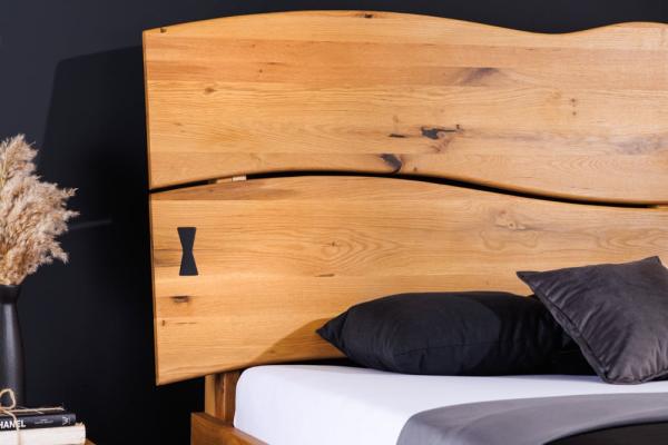 Masívna manželská posteľ AMAZONAS 180x200 cm, dub divoký
