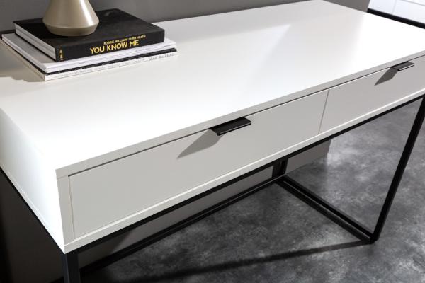 Moderný pracovný stôl X7 120 cm, biela matná