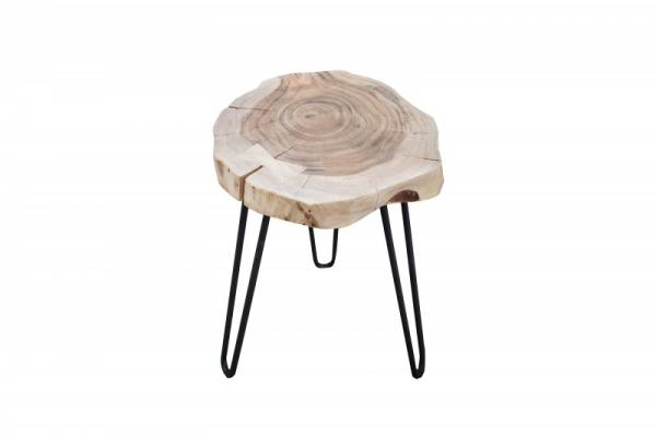 Priemyselný príručný stolík GOA II 40 cm, akácia, prírodný
