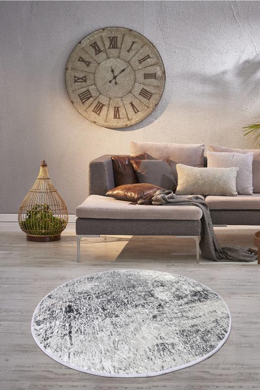 Elegantný okrúhly koberec BUIO 100 cm, viacfarebný