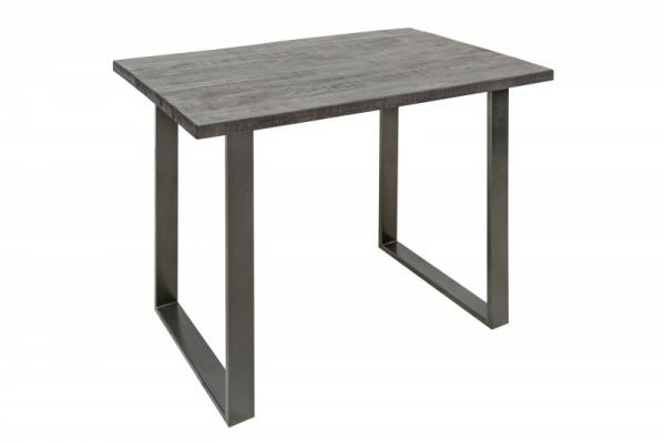 Masívny barový stôl IRON CRAFT 120 cm mango, šedý