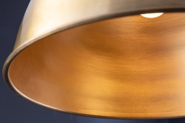 Priemyselné závesné svietidlo INDUSTRIAL 115 cm, zlaté