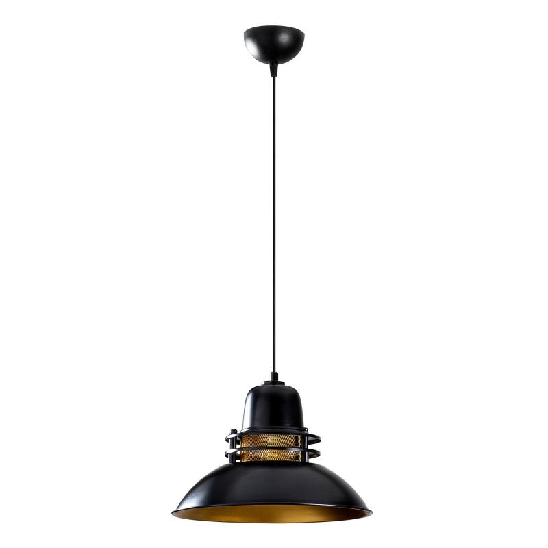 Dizajnové svietidlo BERSTE 34 cm, matné zlaté, čierne