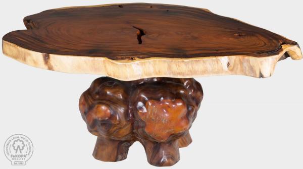 Jedálenský stôl SUAR 180 cm okrúhly, prírodný