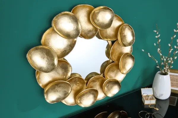 Dizajnové zrkadlo VARIATION zlaté 73 cm, zlaté