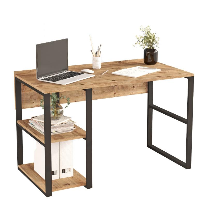 Elegantný pracovný stôl MIA 120 cm, MDF, hnedý