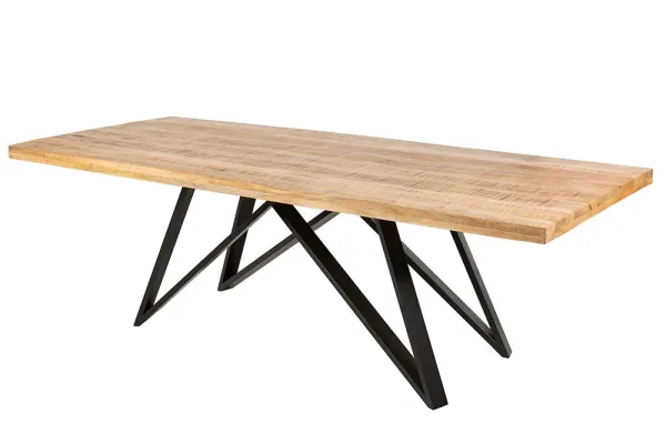 Masívny jedálenský stôl IRON CRAFT 240 cm mango, prírodný