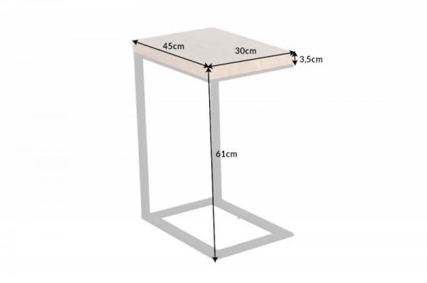 Odkladací stolík LOFT 45 cm, dub