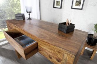 Masívny pracovný stôl MAKASSAR 100 cm Sheesham, prírodný