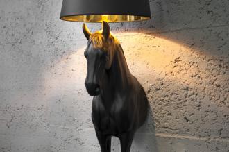 Extravagantná stojanová lampa BLACK BEAUTY 130 cm čierna