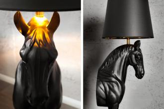 Extravagantná stojanová lampa BLACK BEAUTY 130 cm čierna