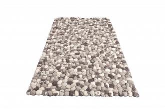 Ručne tkaný koberec ORGANIC LIVING 200x120 cm, šedý, bavlna