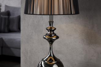 Stojanová lampa LUCIE 160 cm v barokovom štýle, čierna