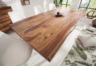 Masívny jedálenský stôl MAMMUT 180 cm sheesham, prírodný