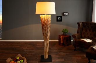 Dizajnová podlahová lampa EUPHORIA 180 cm prírodná z naplaveného dreva