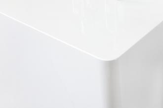 Dizajnová súprava príručného stolíka MONOBLOCK vysoký lesk, biela
