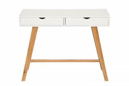 Priestranný konzolový stôl SCANDINAVIA 100 cm biely