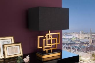 Moderná stolová lampa LEONOR 56 cm zlato čierna