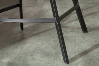 Retro barová stolička LOFT 100 cm s podrúčkami, starožitná šedá