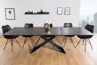 Jedálenský stôl PROMETHEUS 180 - 220 - 260 cm výsuvný, lávový vzhľad