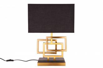 Moderná stolová lampa LEONOR 56 cm zlato čierna