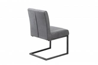 Elegantná konzolová stolička BIG ASTON vintage šedá, kovový rám