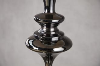 Stojanová lampa LUCIE 160 cm v barokovom štýle, čierna