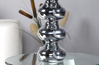 Elegantná stolná lampa MIA 60 cm čierno strieborná