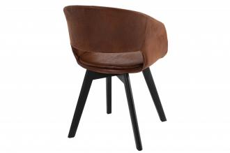 Dizajnová stolička NORDIC STAR hnedá