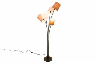 Dizajnová stojanová lampa LEVELS 176 cm biela, béžová, hnedá
