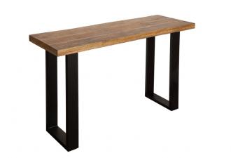Dizajnový konzolový stôl IRON CRAFT 115 cm mango, prírodný