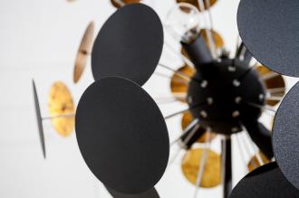 Stojanová lampa Infinity 170 cm čierna, zlatá